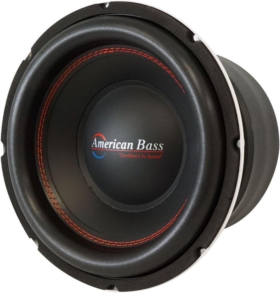 American Bass Titan 25.4 cm subwoofer, 800 W RMS / 1600 W Max, podwójny 4 omy, cewka głosowa 7.6 cm, stożek kevlarowy, ciężki tłoczony kosz, wysokowydajny, 10-calowy subwoofer samochodowy sterownik