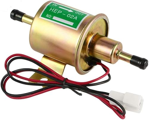 Miniatura 6 de Bomba de combustible eléctrica Bomba de transferencia de combustible en línea Bomba de combustible diesel de gas de baja presión universal 12v para