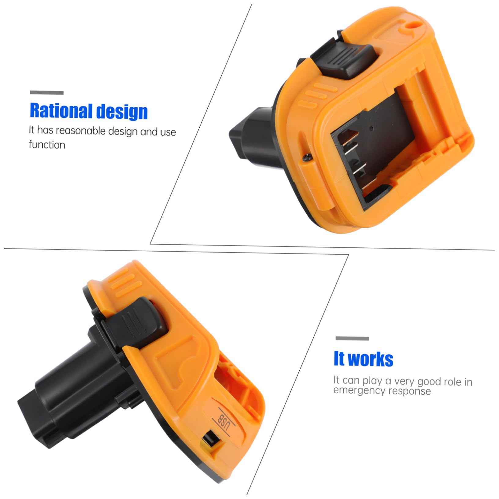 DOITOOL Adaptador de Batería 2 Unidades para Cargador de Convertidor de 18v a 20v