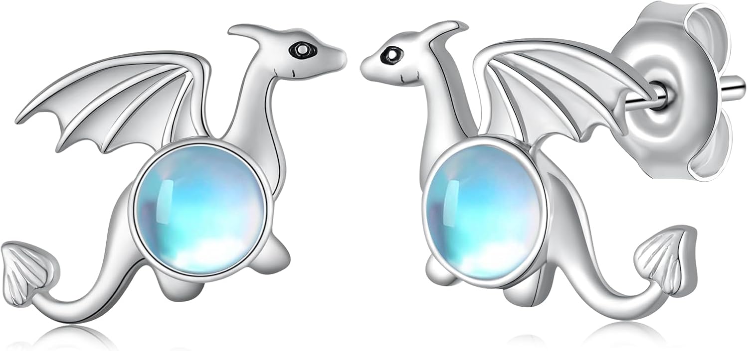 Racoon/Bearded Dragon/Donkey/Platypus/Capybara/Dragon Earrings Sterling Silver Animal Stud Earrings Animal Jewelry Gifts for Women