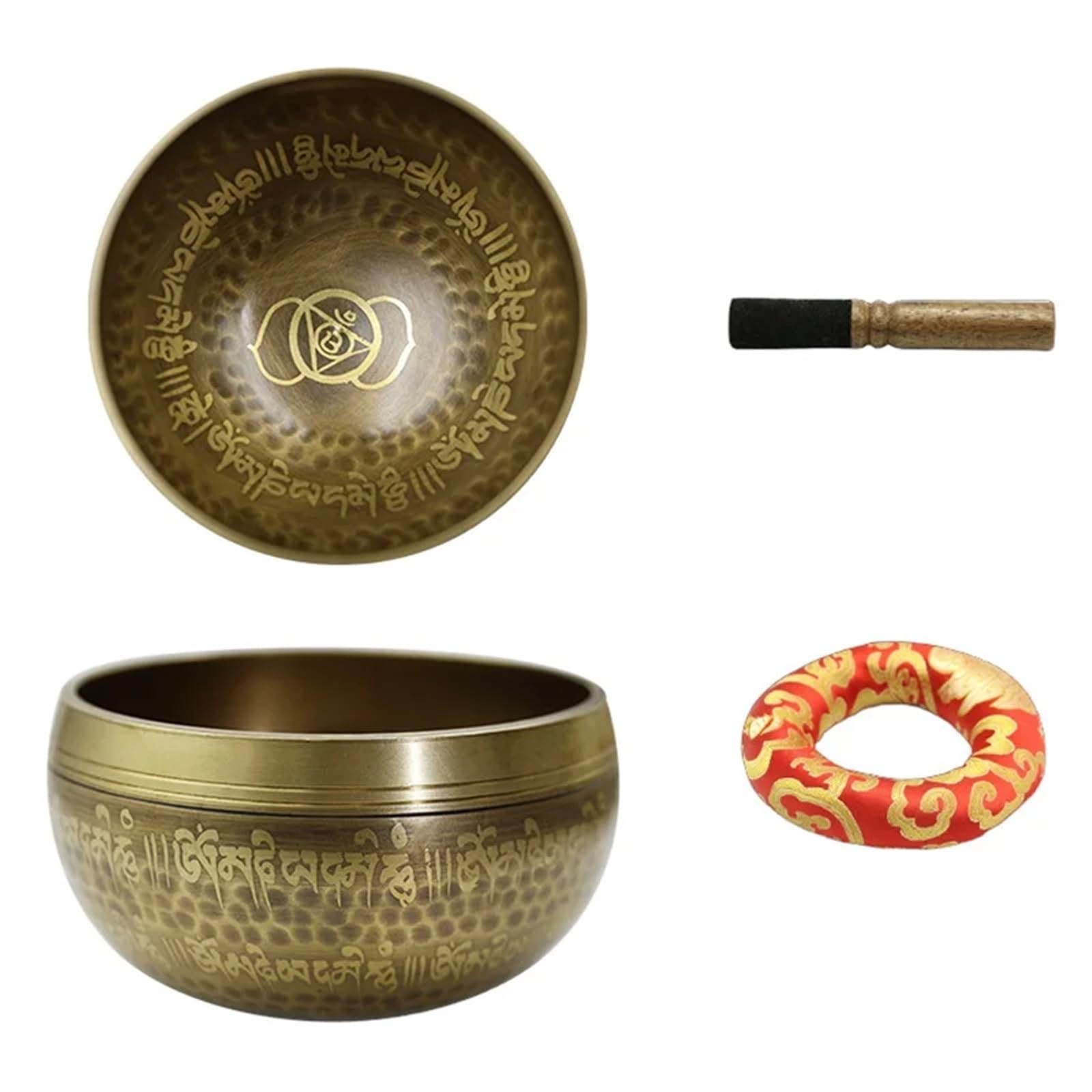 Campana tibetana piccolo set modello meditazione yoga rilassamento