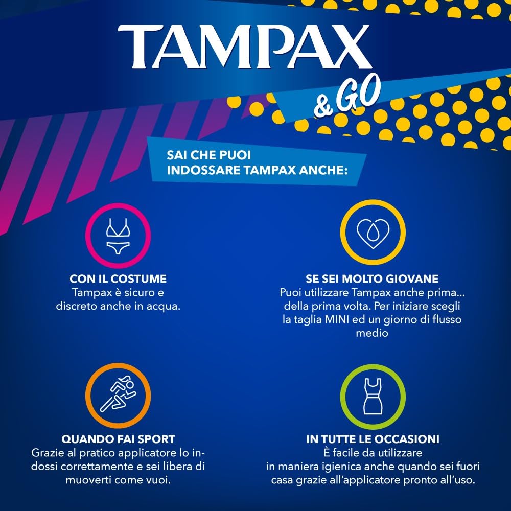 TAMPAX &GO SUPER x18