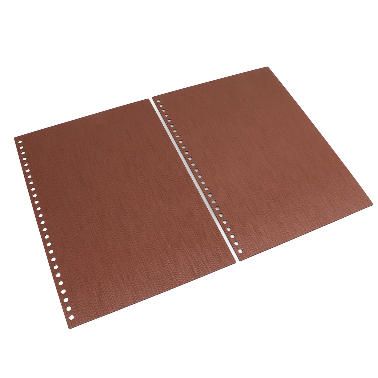 Couverture de reliure en plastique PP épais dur B5, 26 trous, couvertures en papier pour rapports et présentations, café