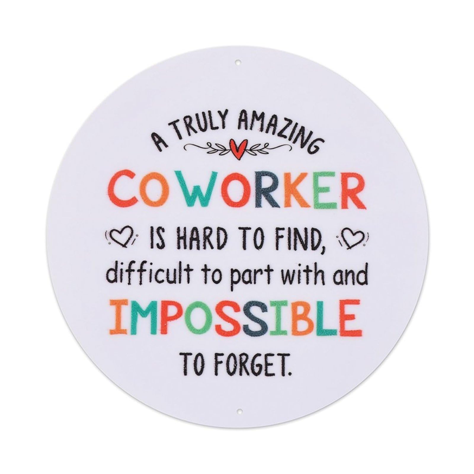 Truly Amazing Coworker Quote Design Retro Metal Tin Sign, Vintage Metal Poster for home, Gaming Room, Studio Workshop,Bar,Garage Wall Art Decor 8x8 inch