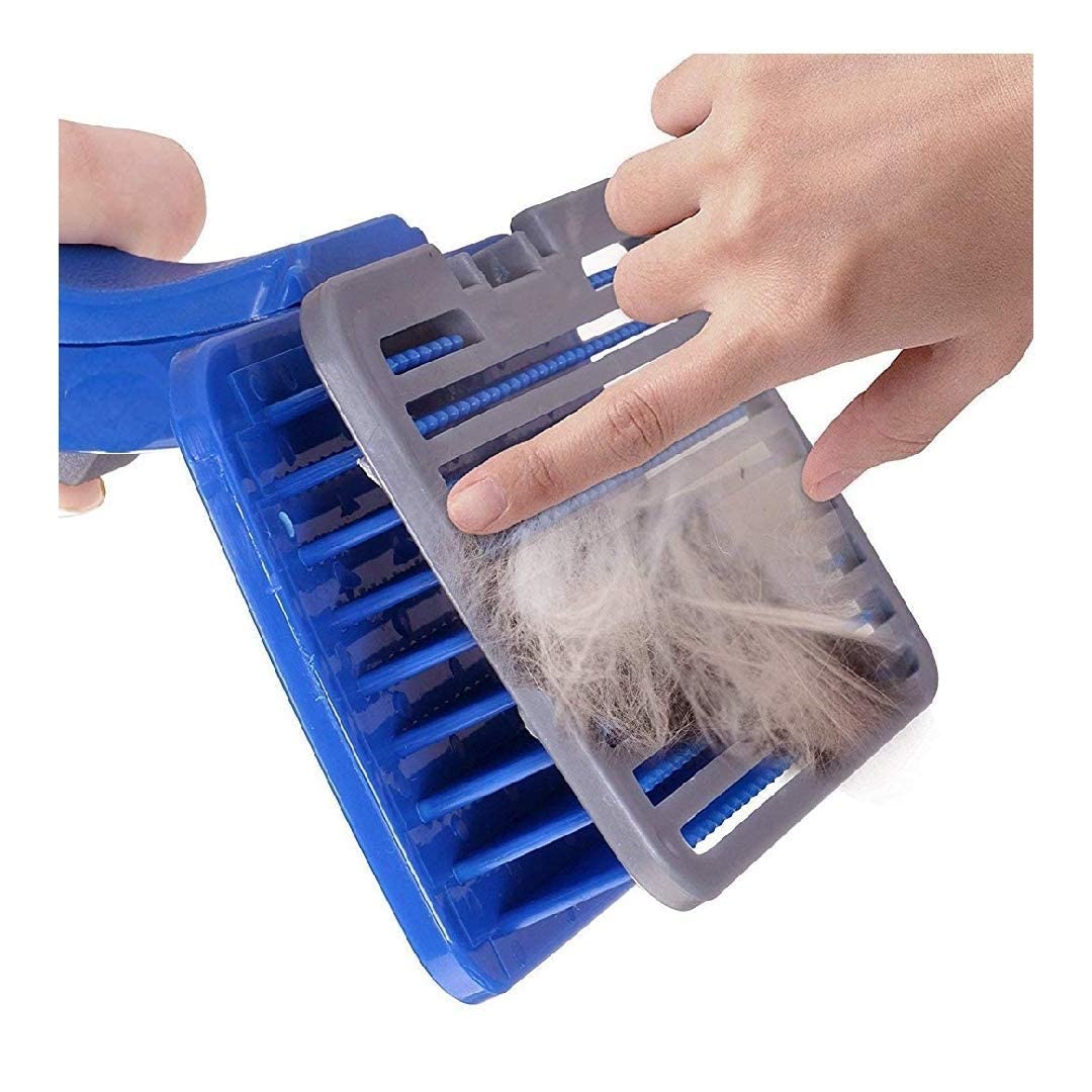 Cepillo de pelo de perro para aseo y limpieza de pelo desprendido – Peine para mascotas, para perros, gatos, conejo y cabra, cepillo de masaje con función de limpieza automática, para pelo largo y