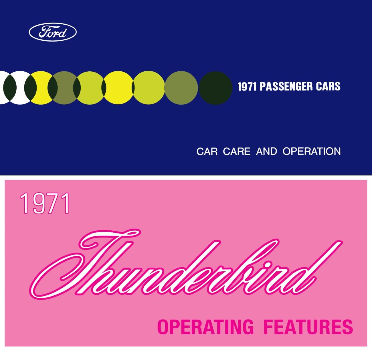 1971 Ford Thunderbird Owner's Manual (includes Operating Features