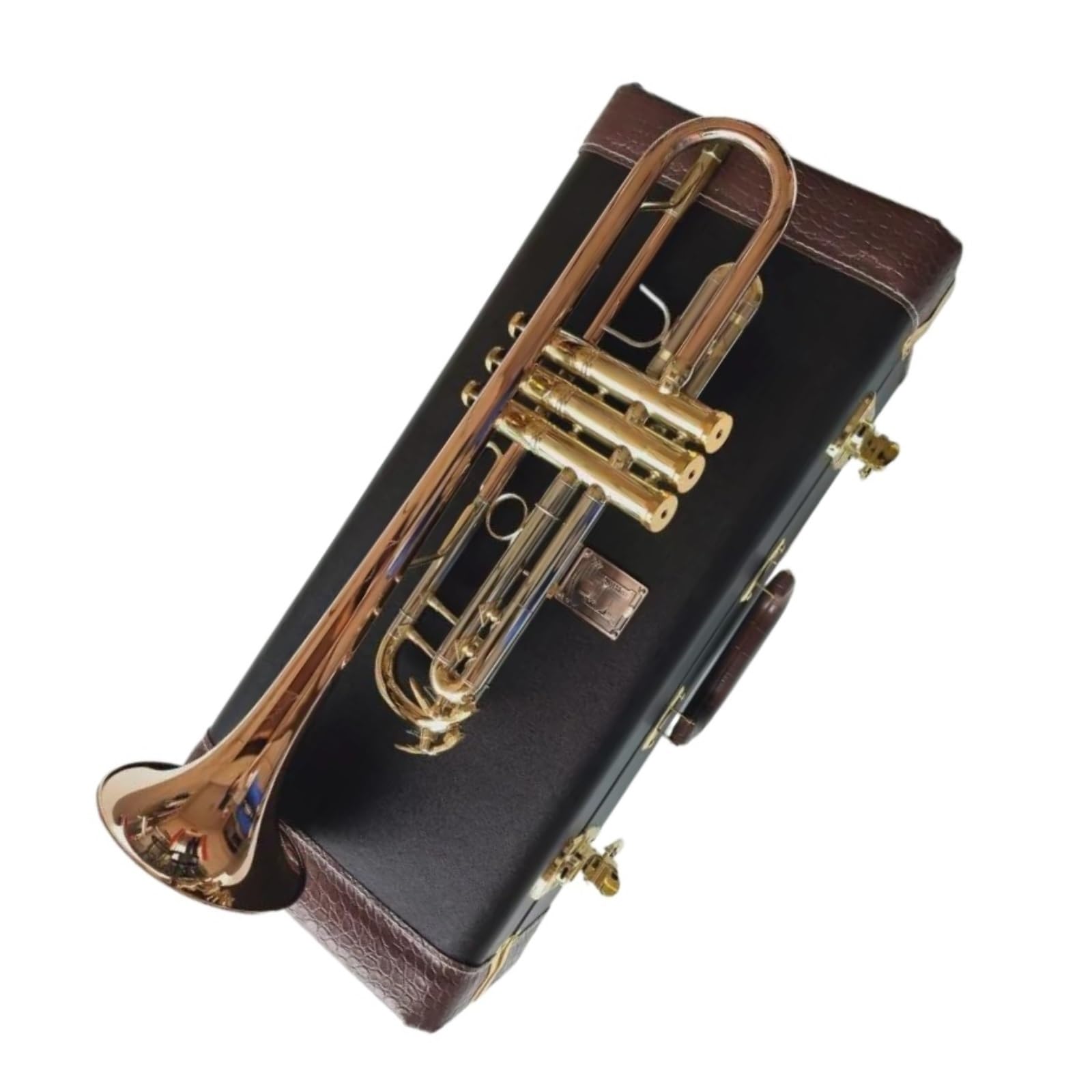 Tromba In Sib Modello Da Concerto Placcata Oro Per Impieghi Gravosi Con Bocchino Ensemble Di Trombe Standard