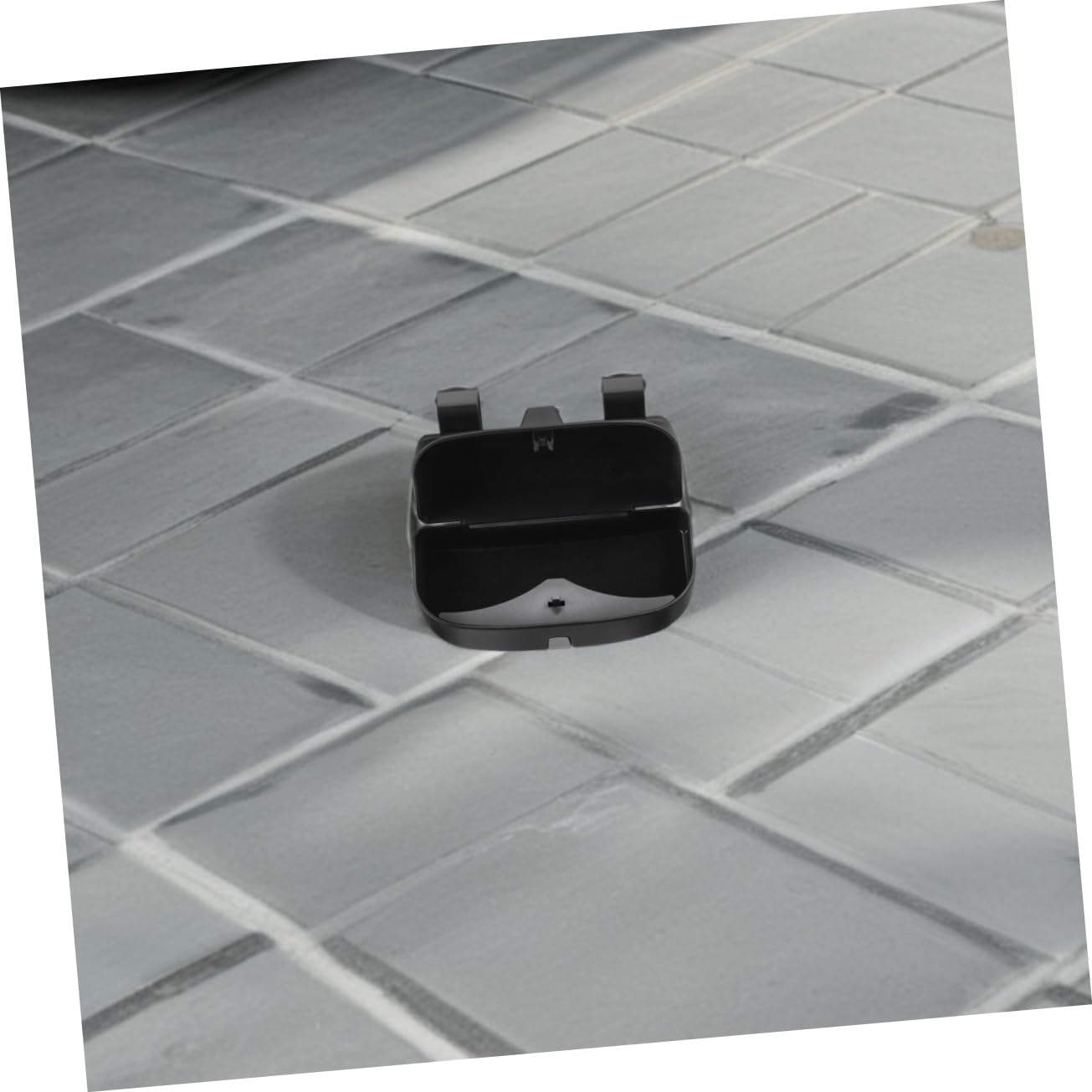2 pièces Étui à Lunettes Auto Organisateur de Pare Soleil pour Lunettes de Soleil Vue Boîte de Rangement Rigide à Fixation Rapide sur Visor Accessoire Multifonctionnel pour