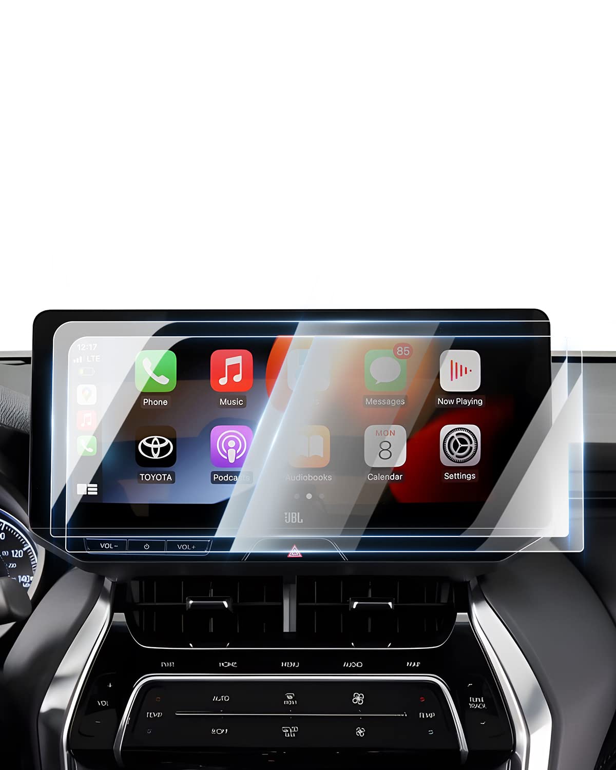 Karltys [Upgrade 2 Pack Screen Protector for Toyota Venza 2021-2025 12.3-Inch Accessories Touchscreen for Models (XLE, Limited Nightshade Edition)[No