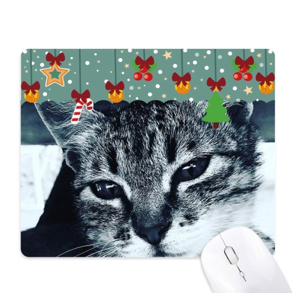 Tapis de souris chat gris avec base en caoutchouc haute précision - 5
