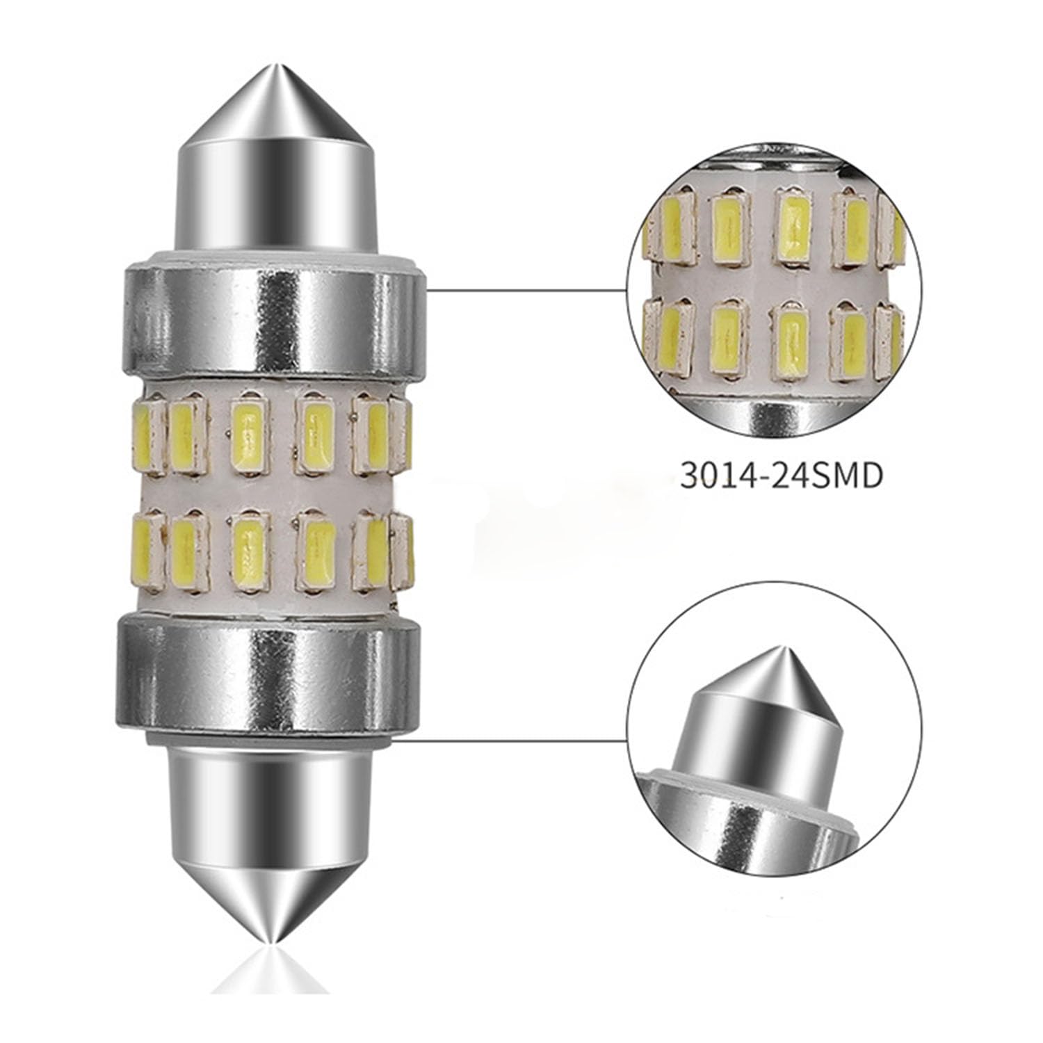 FICBOX Marine LED Replacement Bulb Boat Light Bulbs Super Bright 12 Volt 31 mm Bulbs for Boat Anchor Light Deck Lights Bow Light Stern Lights Bulb 3PCS(Cool White)