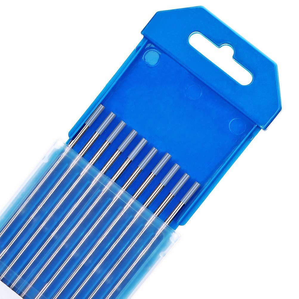 TEN-HIGH Électrodes en Tungstène TIG, 2% de Cérium, WC20 (Gris), 1,6 mm x 175 mm de 10 pièces par paquet