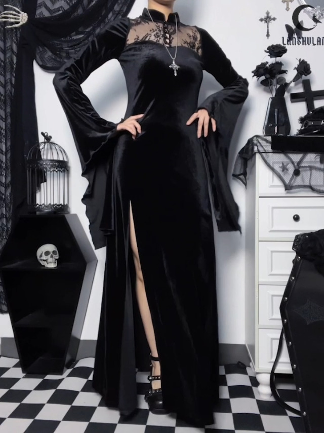 chinese dress ladies Dark in Love - Gothic Elegant Lace Black - Dress - Black - XL main image 1