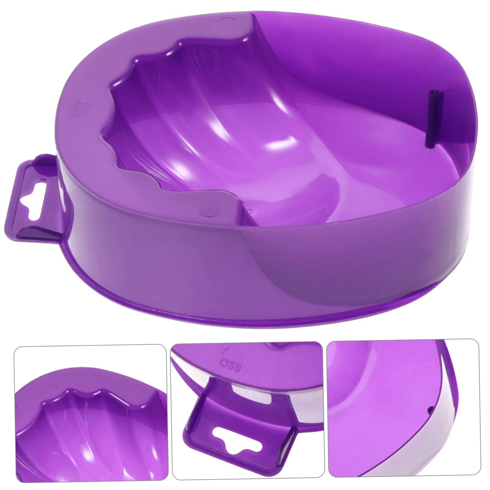 MUSISALY Plastic Soak off Bowl Purple Willow Wash Nail Soaking Bowl for Nail Art