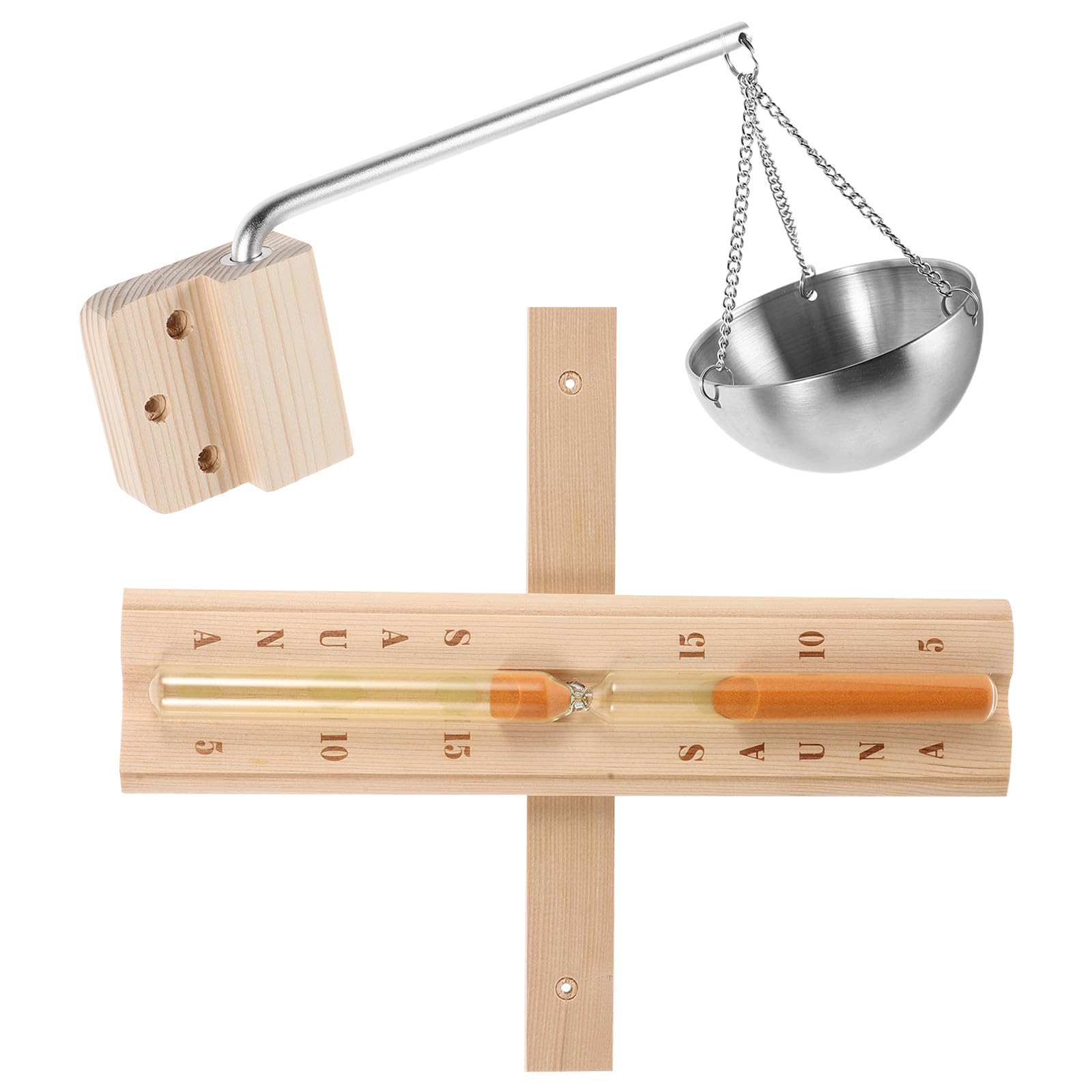 ibasenice Aromatherapy Sauna Diffuser Timer Hanging Oil Bowl Essential Oil Holder for Steam Home Spa Sauna Accessories