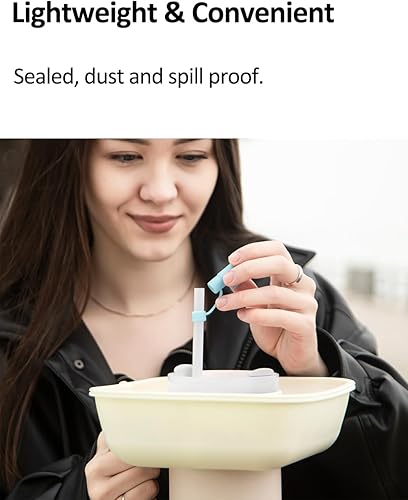 Miniatura 2 de Stanley - 7 tapas de paja Stanley, para popote de 0.354-0.394 in, compatible con vaso Stanley de 30 y 40 onzas con asa (forma de copa Mini Stanley)