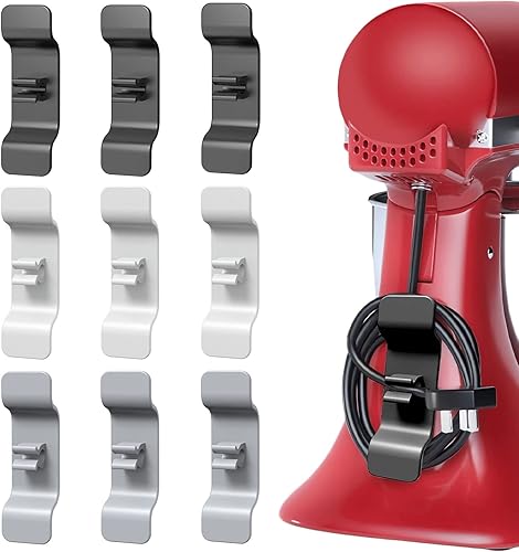 Organizador de cables para electrodomésticos enrollador de cables para electrodomésticos soporte de cable adhesivo para mezcladora cafetera olla a