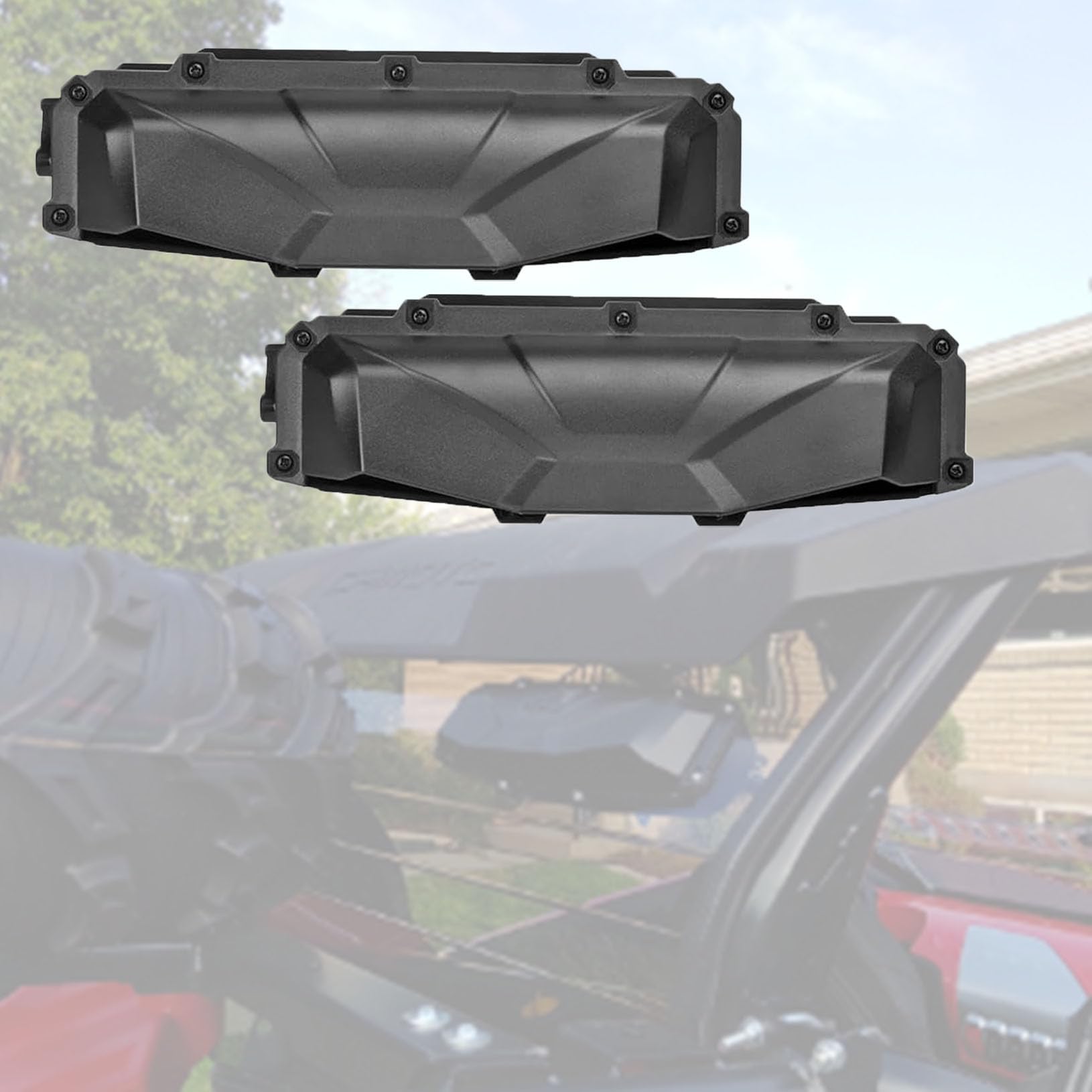 HJSIUTV UTV Windshield Vent Self Install Kit includes 2 Windscreen Ventilation Defrost Defog Accessories for Hard Coated Polycarbonate Windshields