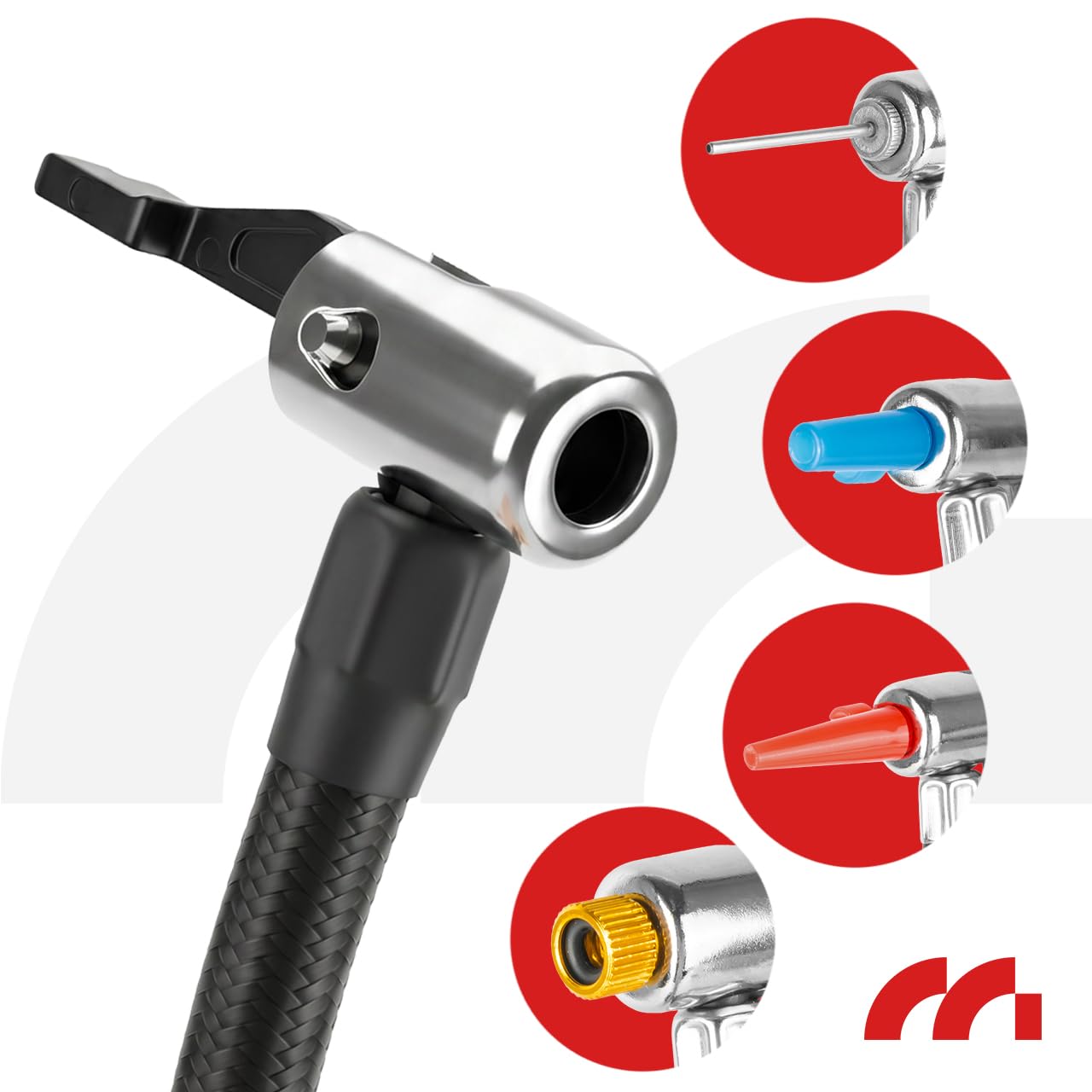 MalTec Kompresor samochodowy cyfrowy do pompowania opon, 150 PSI/10 bar, 12 V/230 V, przenośna sprężarka powietrza, elektryczna pompka samochodowa z diodami LED, wybór ciśnienia, automatyczne
