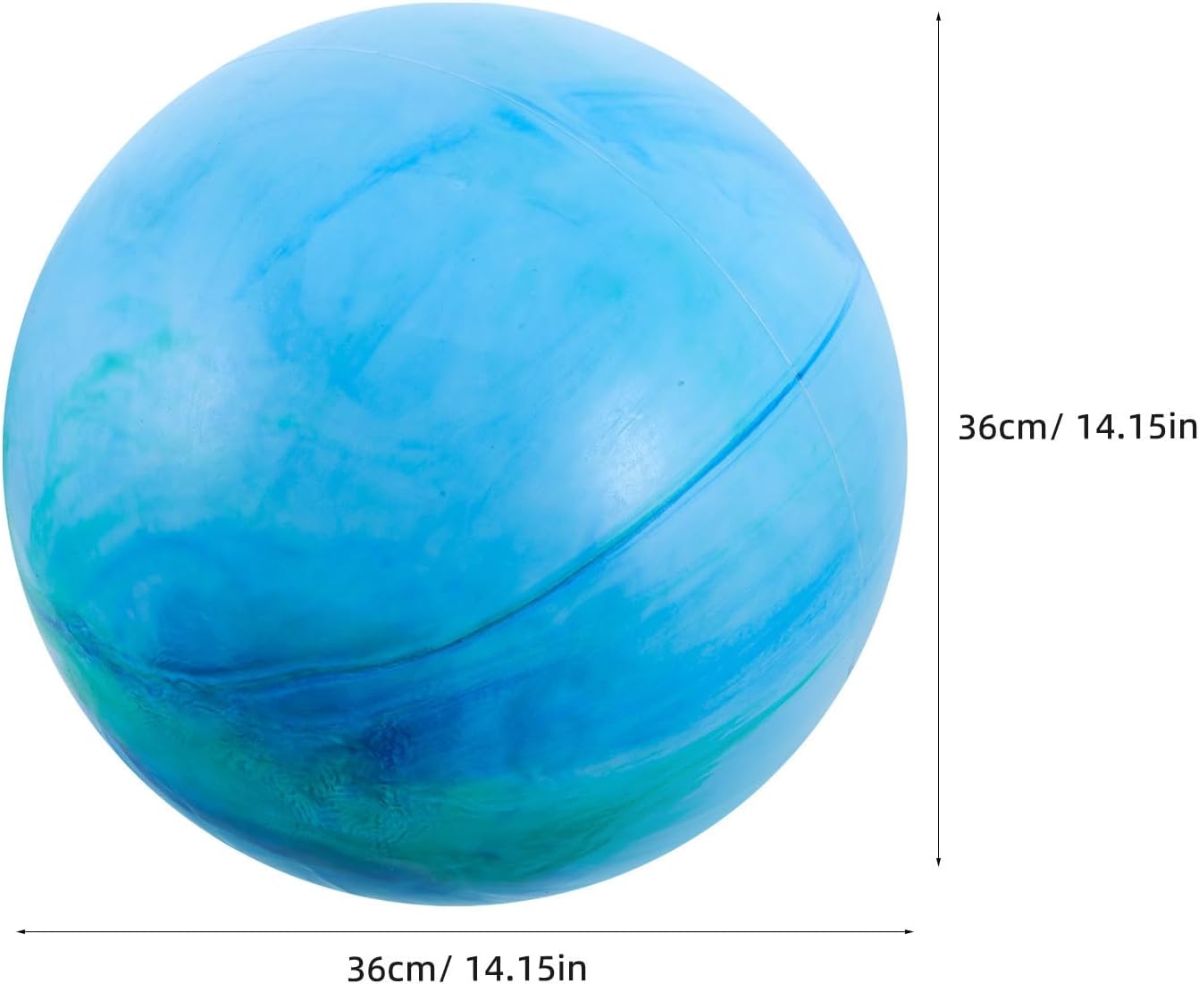 3pcs Inch Inflatable Yoga Exercise Ball for Pilates and Balance | Sky Blue Pvc round Design, Anti Burst Build, Portable for Floor Exercise and Outdoor Use