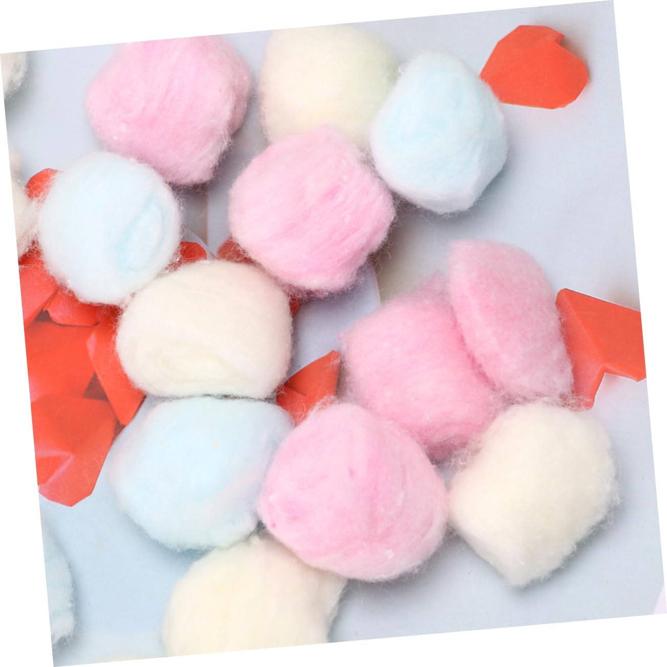 SOESFOUFU Armor Remover Cotton Balls 2 Bags/200pcs Gentle Sanitary for Nail Polish Gel Removal