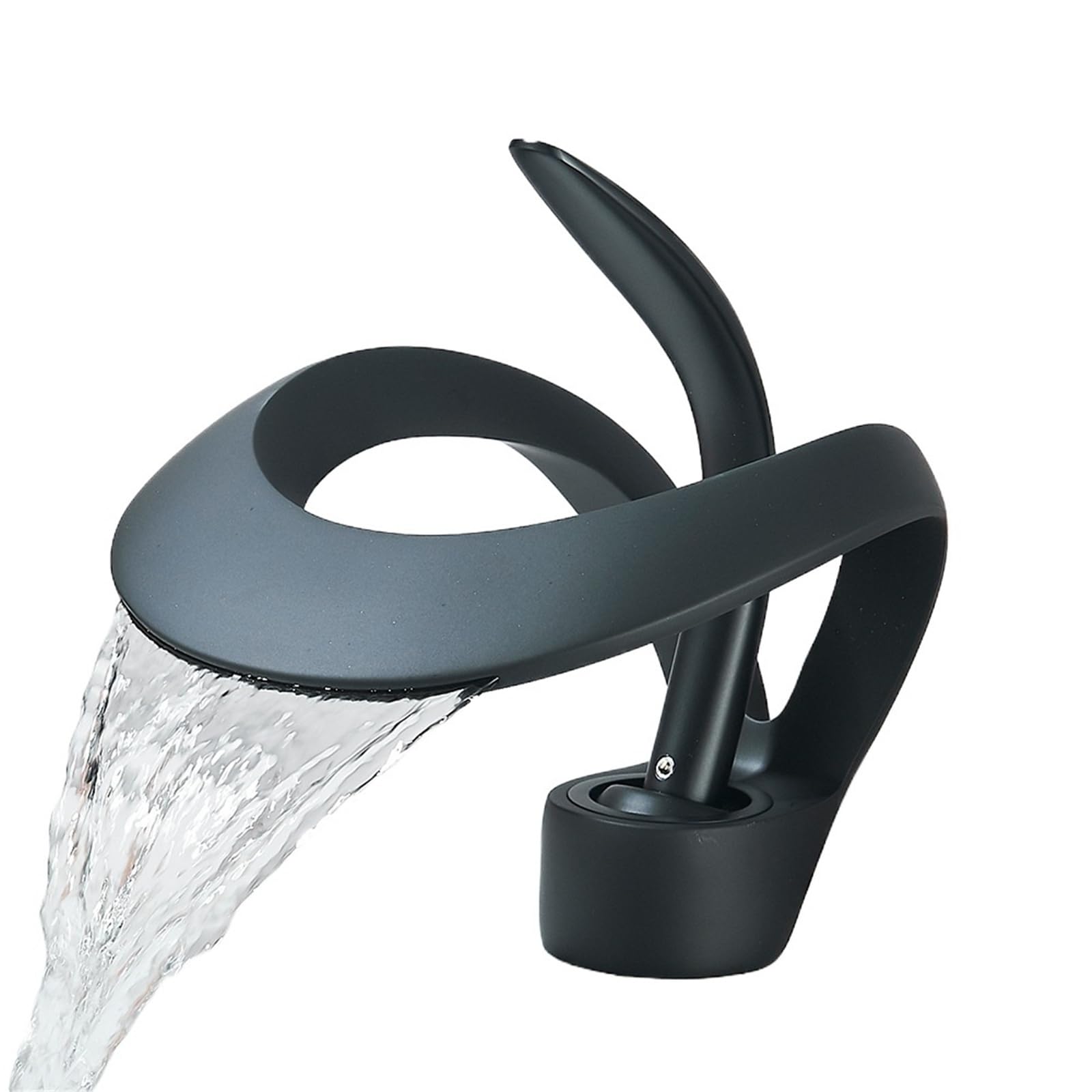 Taps, Hot & Cold Mixer Tap Basin Chrome Finish for Home & Kitchen Use(Matte Grey)