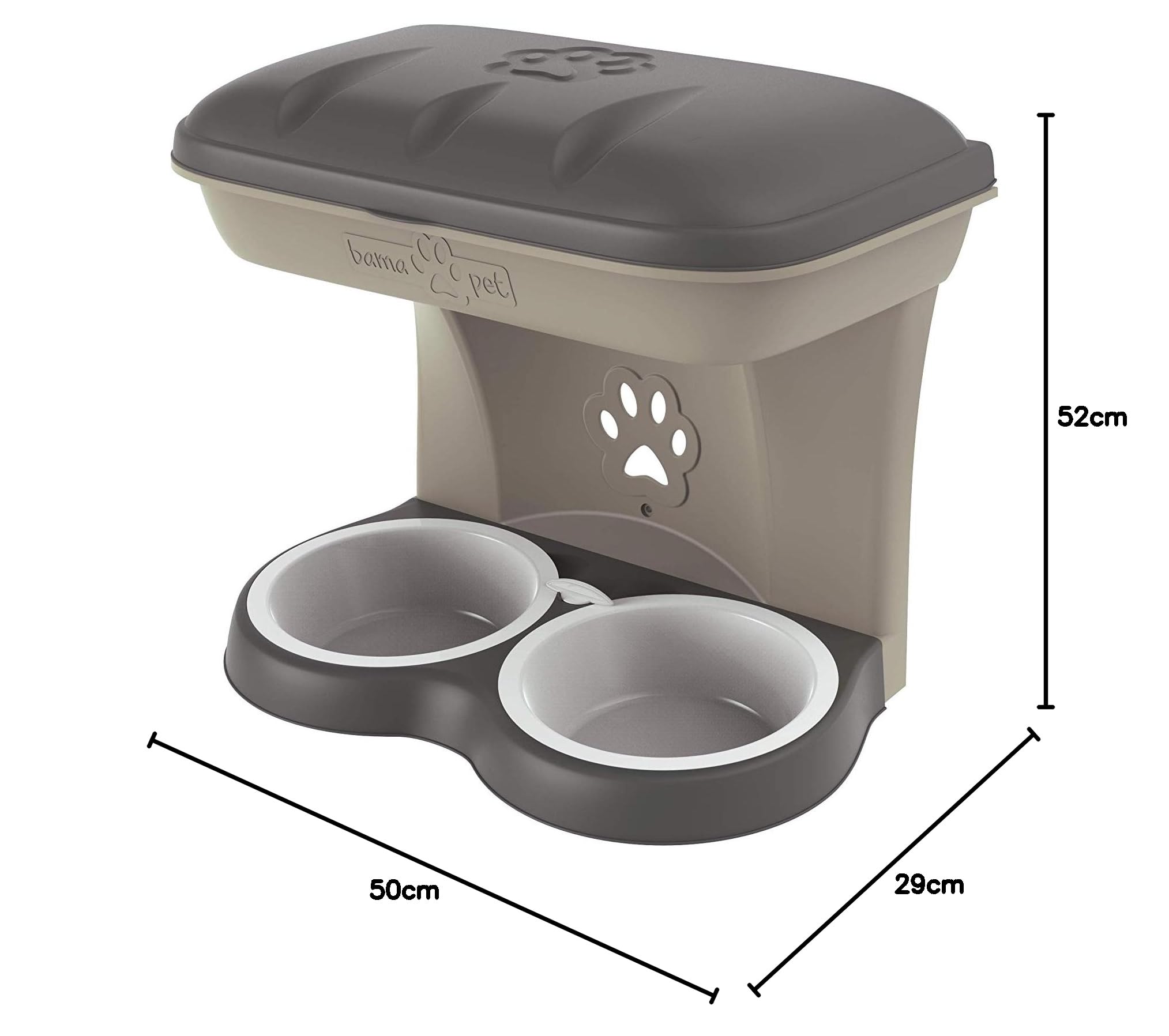 Bama - Ciotola Appesa Food Stand Maxi, 50x29x52h