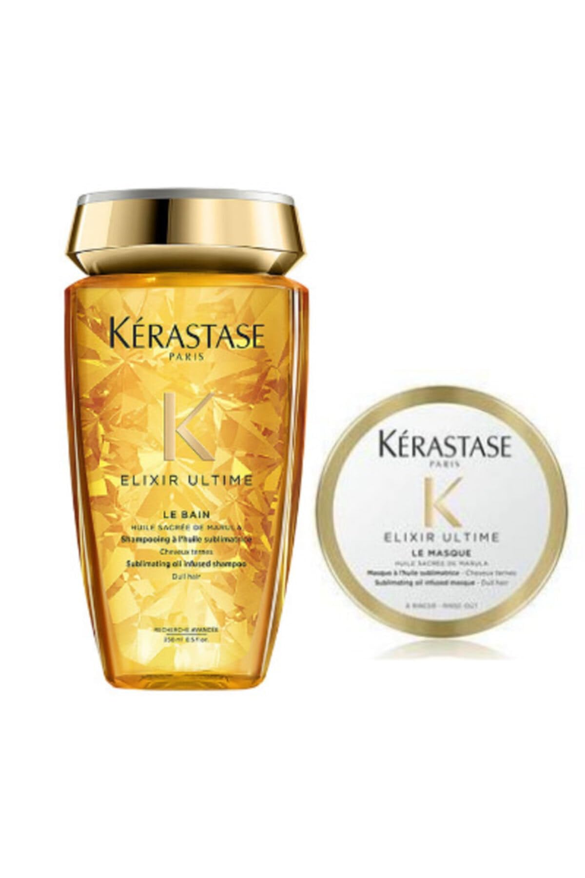 Kerastase Elixir Ultime Şampuan 250ml + Saç Maskesi 75ml Set