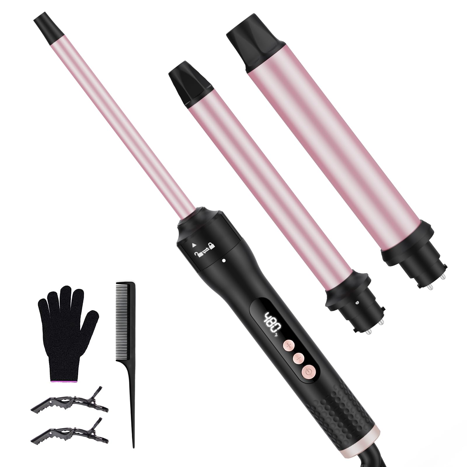 vnina 3 in 1 Curling Wand Set