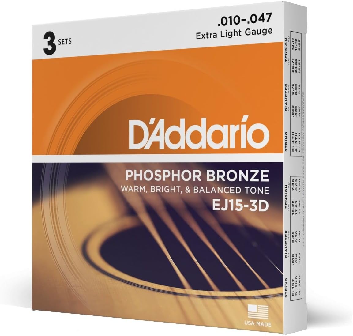 EJ153D Set Acoustic Guitar Strings
