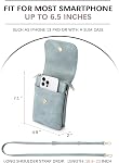 BOSTANTEN Sac pour le corps des femmes en cuir Petit soucoupe Téléphone cellulaire Sac à dos