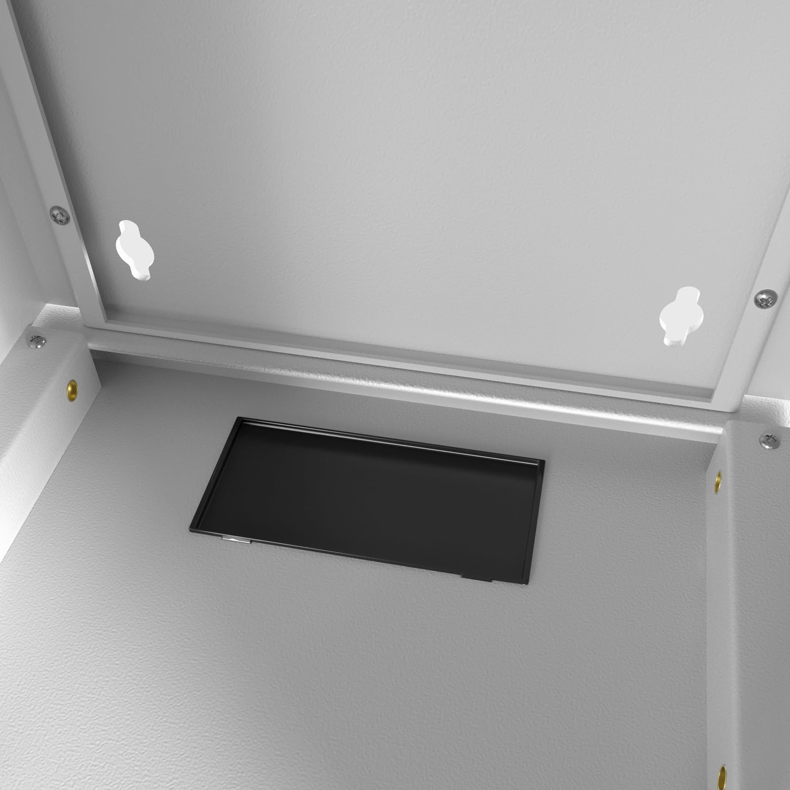 HB-DIGITAL Armoire réseau 19" 9HE à Montage Mural avec Porte vitrée - Boîtier Mural avec Serrure de Porte pour routeurs EDP - Panneau de Brassage - Capacité de Charge 60 kg Robuste - Profon