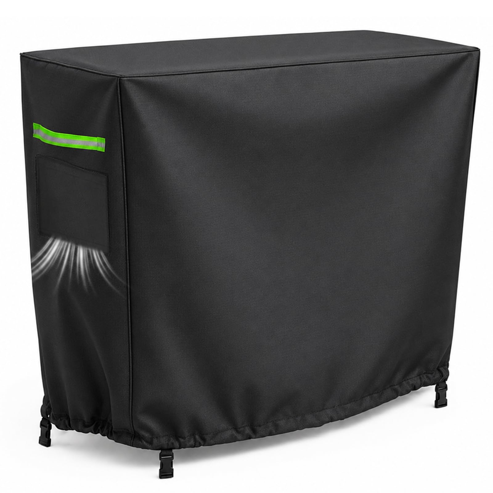 Funda para carrito Plancha, 100 x 60 x 90 cm (largo x ancho x alto), funda protectora para barbacoa, lona impermeable de poliéster con goma elástica para plancha y carrito