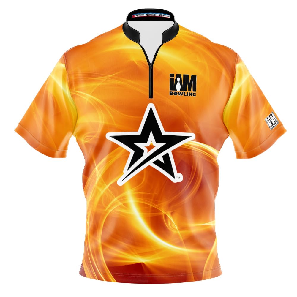Logo Infusion Dye-Sublimated Bowling Jersey (Sash Collar) - I AM Bowling Fun Design 2019-RG - Roto Grip (Large) Multicolored