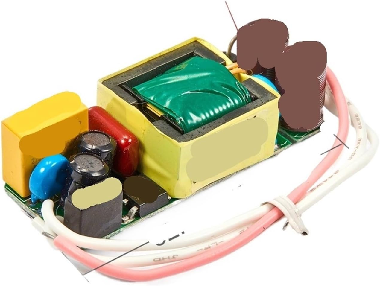 1PCS Isolation Built-in LED Lamp Driver High Power Power Supply Low Voltage Transformer Adapter(900mA DC18-39V)