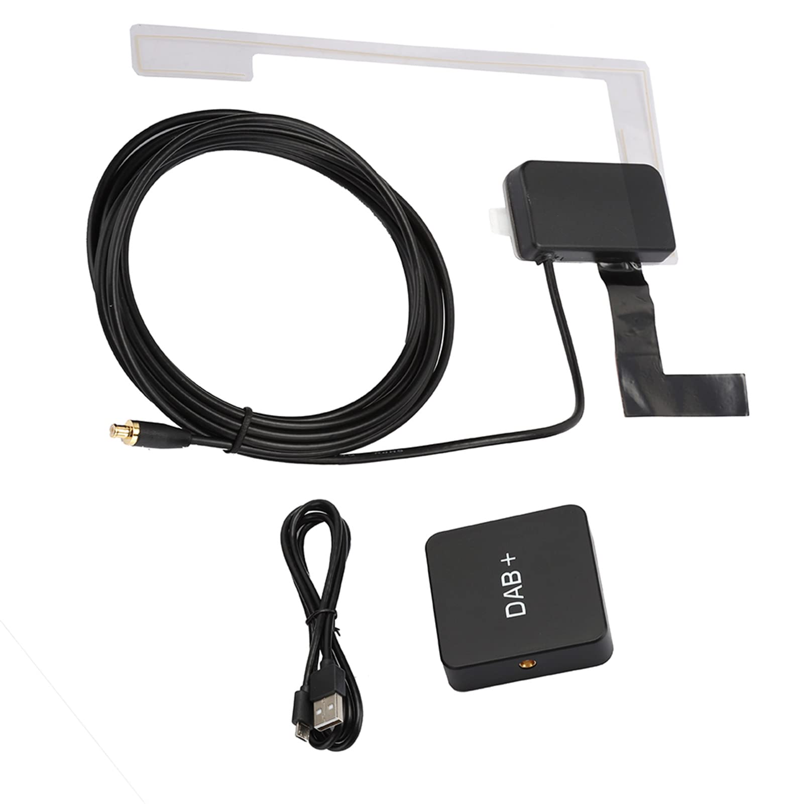 Boîtier Radio DAB + pour Voiture avec Antenne, Kit Adaptateur Récepteur Radio Numérique, Compatible pour Android 5.1 et Versions Ultérieures