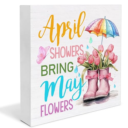 Spring Home Decor Spring Decorations April Showers Bring May Flowers