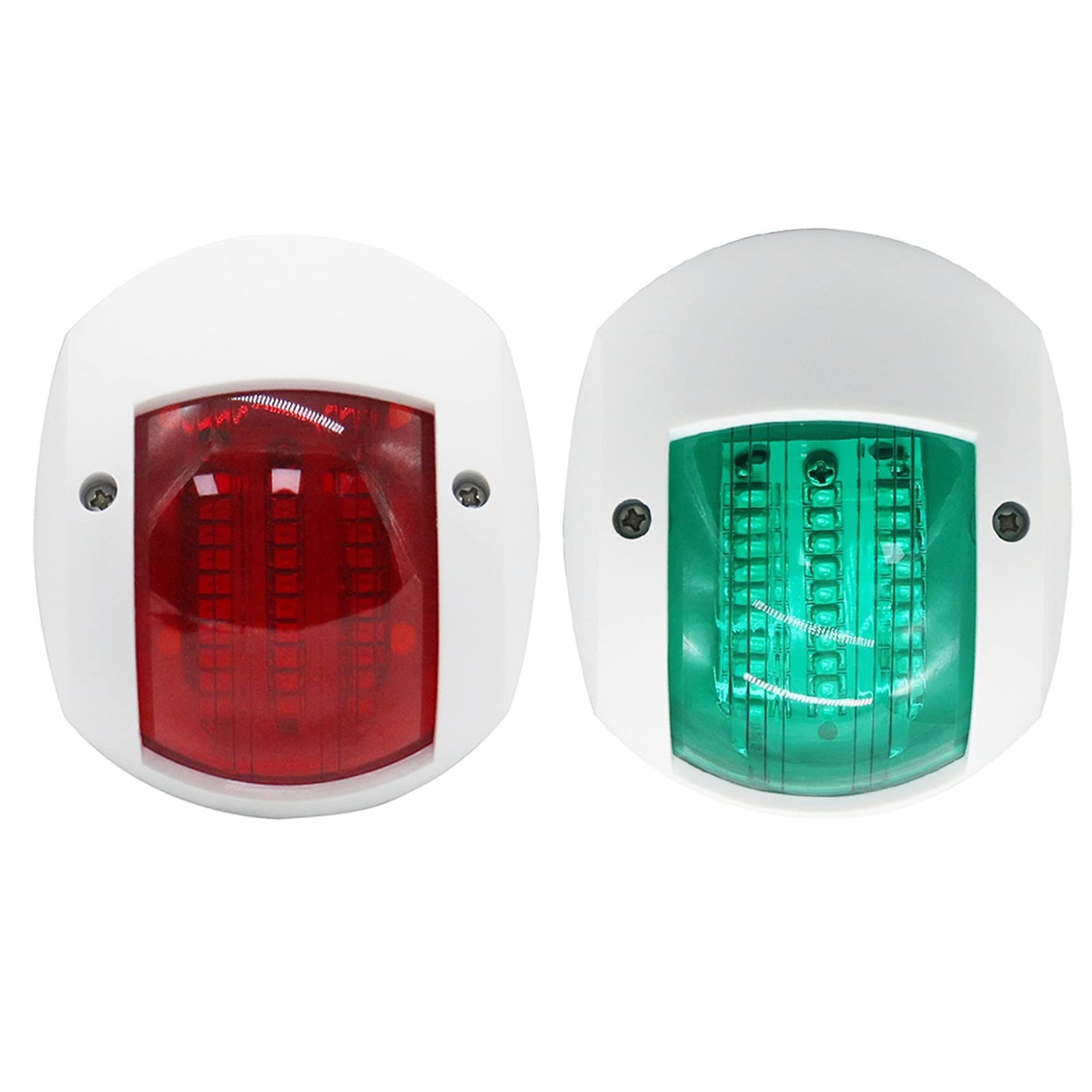 GUIDATO Segnale luminoso di navigazione Avvertimento Lampada marina arco emisferico for pontone Skiff Boat Per la navigazione e la pesca(A)