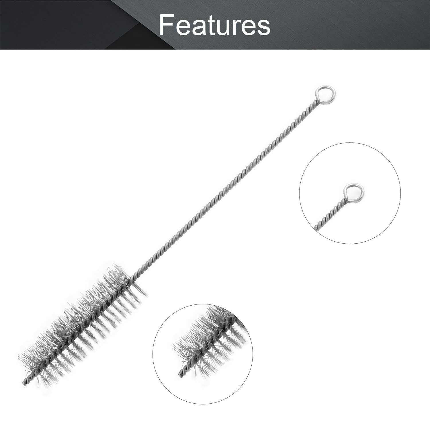 6 Pezzi Spazzole A Filo Per Cilindri Acciaio Inox Spazzola, Spazzole - Foto 7