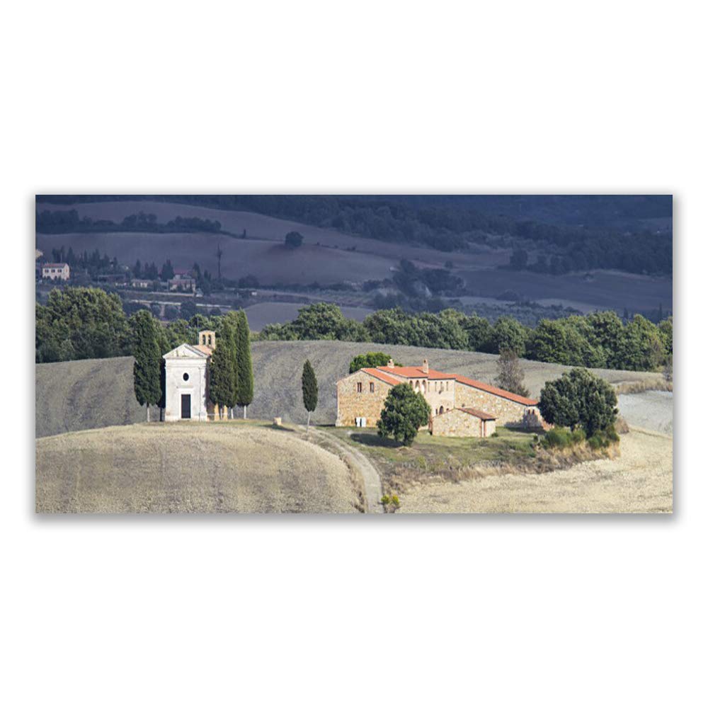 Impression sur Verre Trempé 120x60cm Tulup Tableau Déco Moderne Meadow Arbres