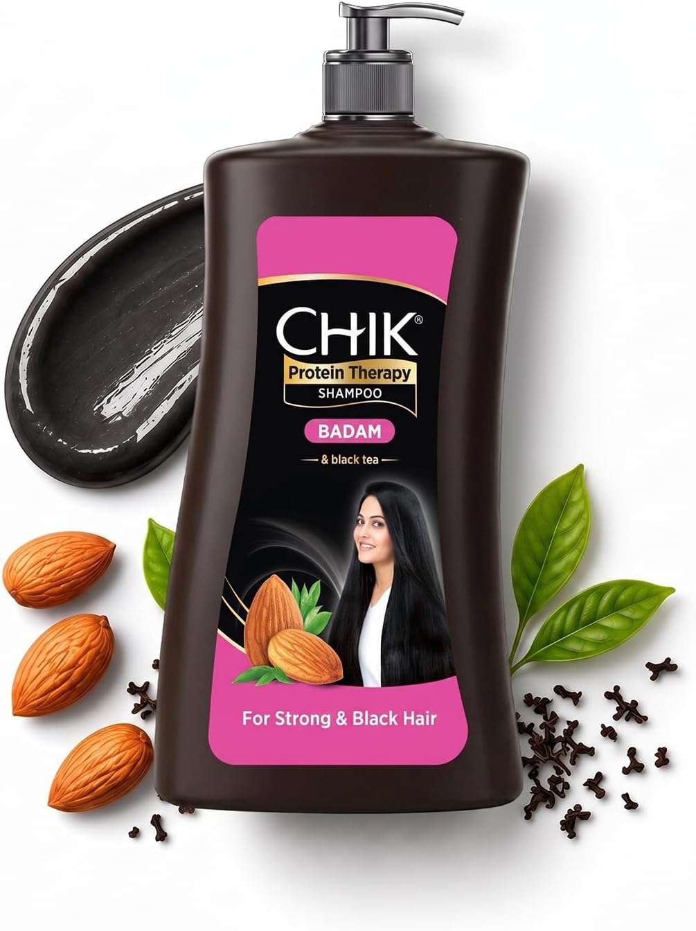 Protein Therapy Shampoo|Badam & Black Tea|2X Stronger Hair|1000ml