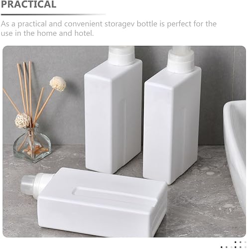 Miniatura 9 de Zerodeko 2 botellas de lavandería multiusos para subbotellas, botellas reutilizables de gran capacidad, sub botella, loción, botella de loción,