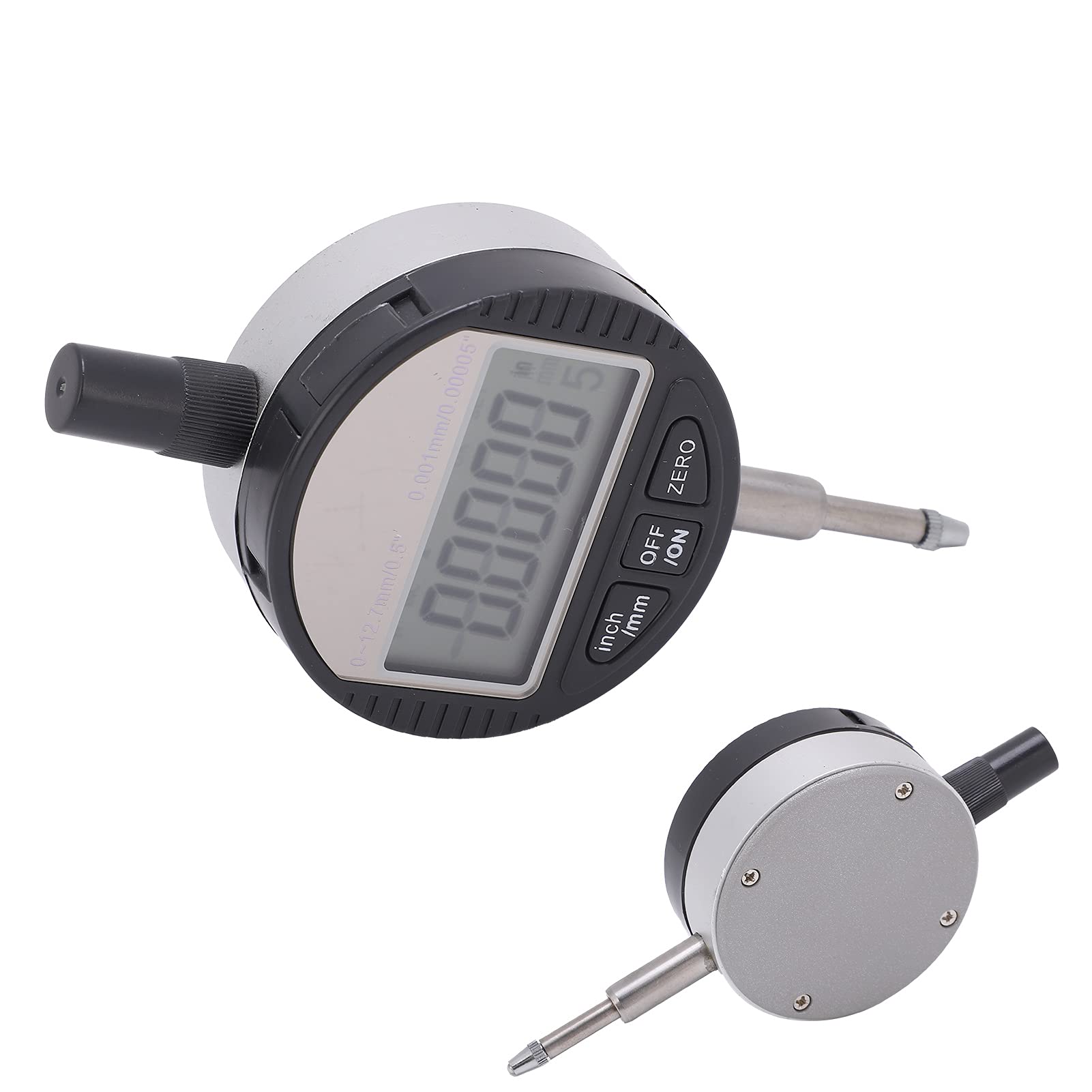 Indicador de Cuadrante de 0,001 Mm, de 0 a 12,7 Mm, Compatible con Lectura Métrica y en Pulgadas, Indicador de Cuadrante con Pantalla Digital para Fabricación de Maquinaria