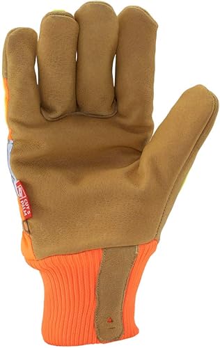 Miniatura 2 de Ironclad Guantes de trabajo de cuero de impacto aislados para invierno, resistentes a los cortes protección contra impactos, lavable a máquina,