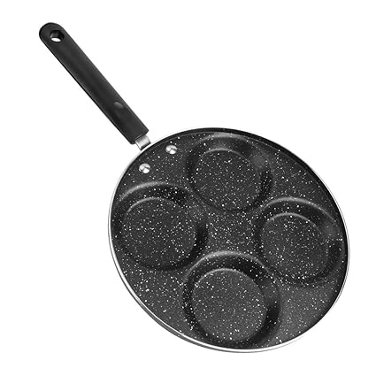 EXCLUZO Kitchen Cooking Pan, Heat Resistant High Hardness Frying Pan with Handle for Household for Dining Room