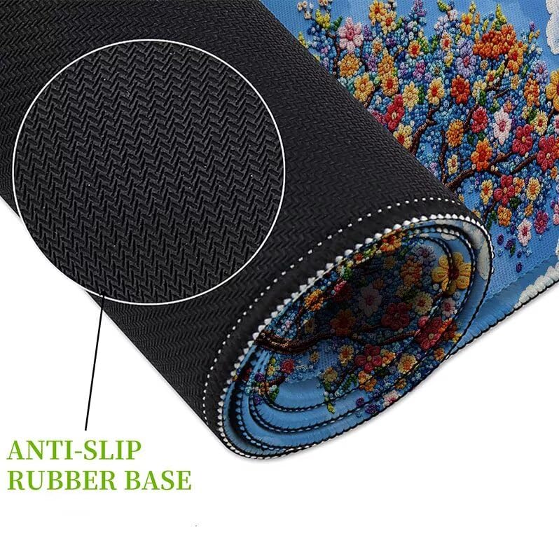 Tapis de souris antidérapant et imperméable de taille géante 100x50 cm