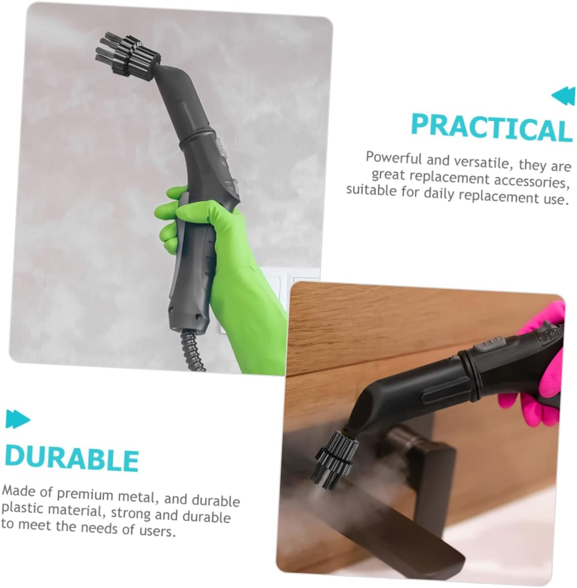 GALPADA 12pcs Multi Function Steam Cleaning Machine Brush Heads for Household and Industrial Use High Grade Material with Hardness Bristles Suitable for Tools Electronics Aviation