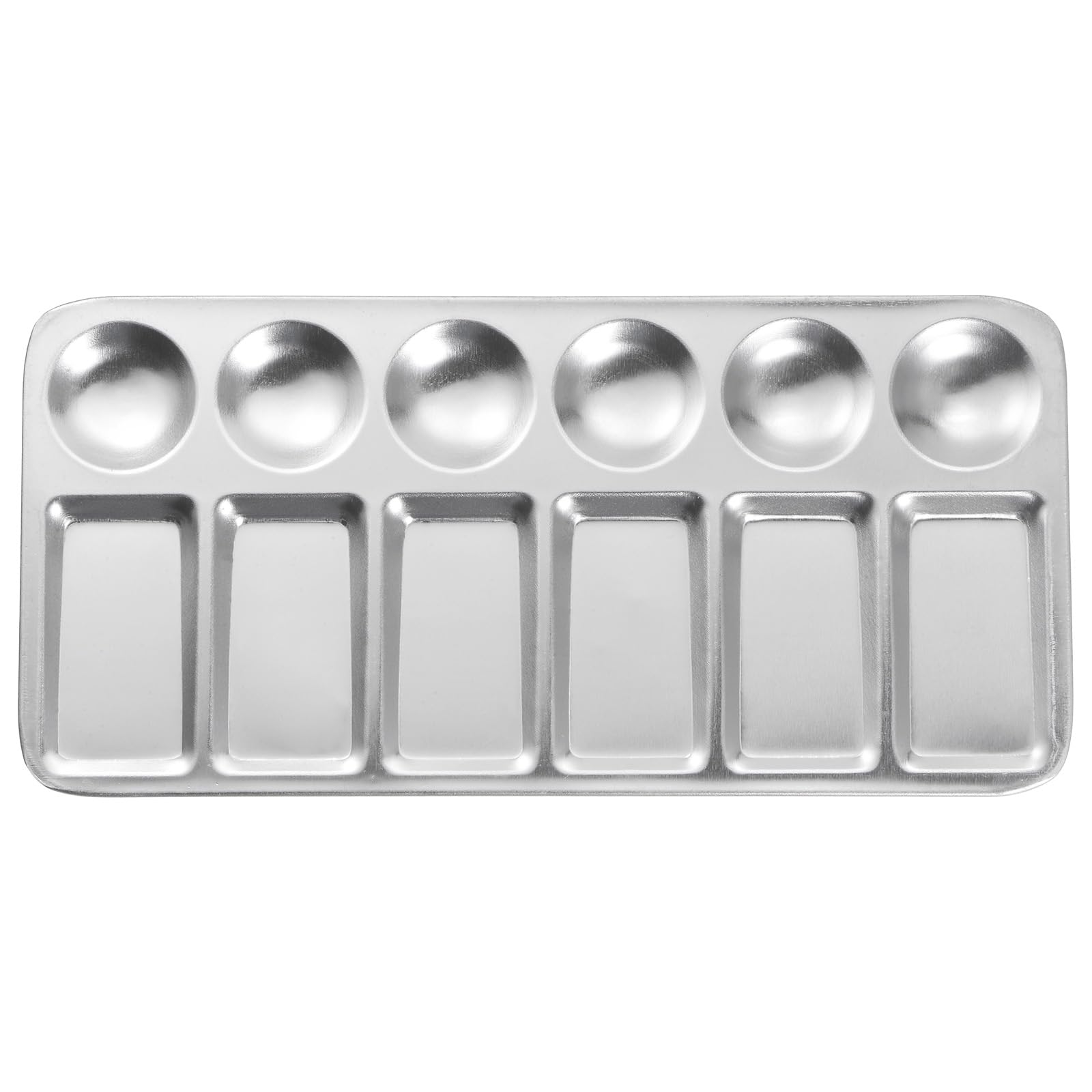 Paleta de mezcla de pintura rectangular para acuarela acrilico oleo HARFINGTON 12 pozos