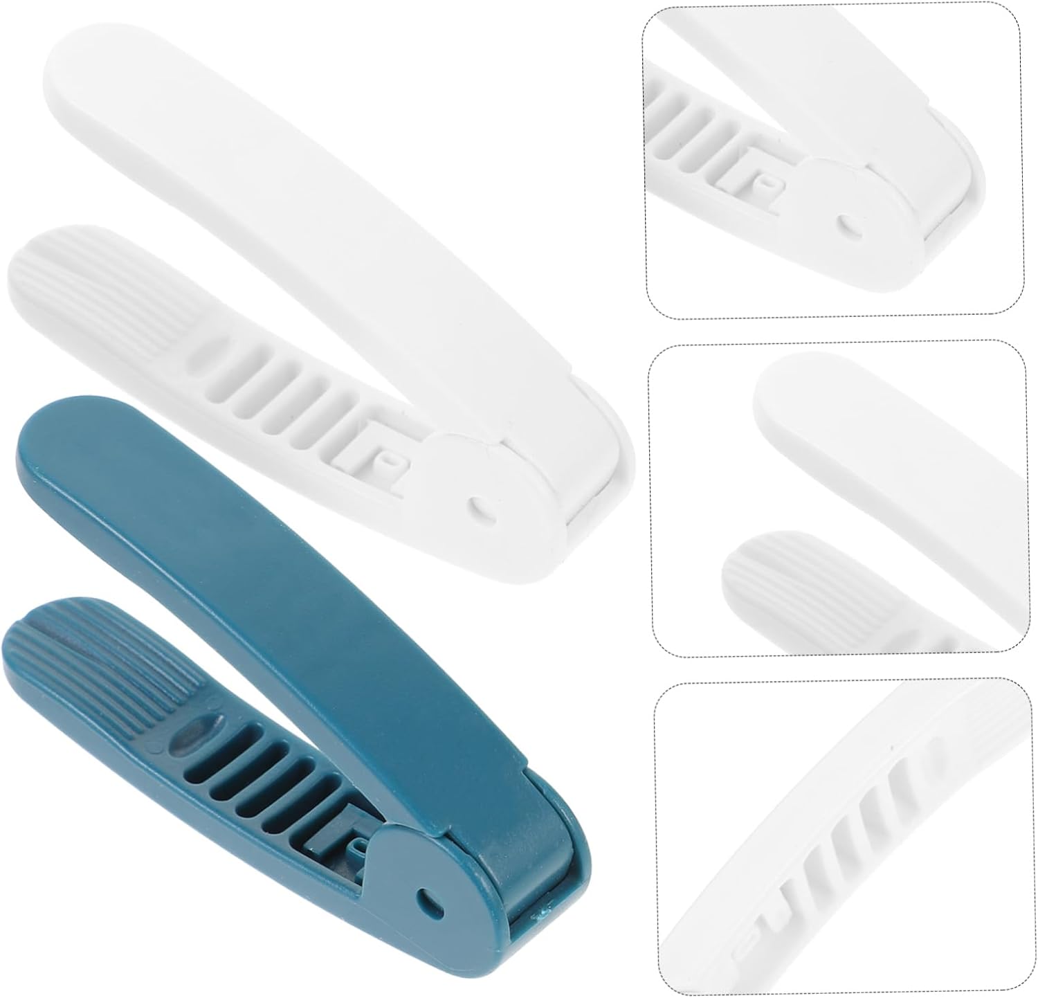SECFOU 2pcs Kitchen Nut Opener Tool Manual Peanut Sheller for Easy Nut Shelling Compact Pine Peeler for Pistachios and Sunflower Seeds Blue White