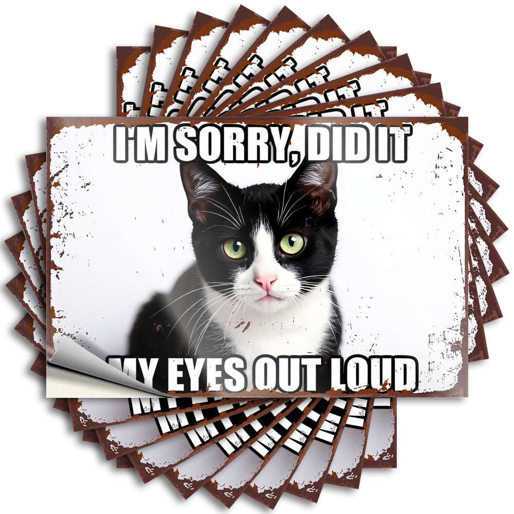 Quote - Fun Hat I'm Sorry, Did It My Eyes Out Loud for Things Cottage Core Decorations(8X12CM)